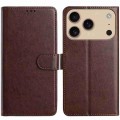 Lambskin + TPU 8-Card Wallet Case with Stand for iPhone 17 Pro Max - Brown