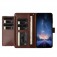 Lambskin + TPU 8-Card Wallet Case with Stand for iPhone 17 Pro Max - Brown