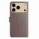 Lambskin + TPU 8-Card Wallet Case with Stand for iPhone 17 Pro Max - Grey