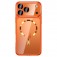 Plated TPU MagSafe-Compatible Case with Dust Plug & Camera Lens Film for iPhone 17 Pro Max - Orange