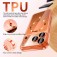 Plated TPU MagSafe-Compatible Case with Dust Plug & Camera Lens Film for iPhone 17 Pro Max - Black