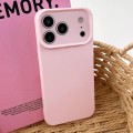 Solid-Color Silicone Camera-Frame Case for iPhone 17 Pro Max - Pink