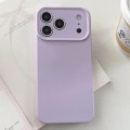 Solid-Color Silicone Camera-Frame Case for iPhone 17 Pro Max - Purple