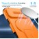 TPU + PC MagSafe-Compatible Case with Sliding Camera Cover and Stand for iPhone 17 Pro Max - Orange