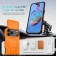 TPU + PC MagSafe-Compatible Case with Sliding Camera Cover and Stand for iPhone 17 Pro Max - Orange