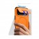 TPU + PC MagSafe-Compatible Case with Sliding Camera Cover and Stand for iPhone 17 Pro Max - Orange