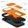 TPU + PC MagSafe-Compatible Case with Sliding Camera Cover and Stand for iPhone 17 Pro Max - Orange