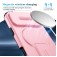 TPU + PC MagSafe-Compatible Case with Sliding Camera Cover and Stand for iPhone 17 Pro Max - Pink