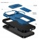 TPU + PC MagSafe-Compatible Case with Sliding Camera Cover and Stand for iPhone 17 Pro Max - Blue