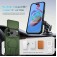 TPU + PC MagSafe-Compatible Case with Sliding Camera Cover and Stand for iPhone 17 Pro Max - Green