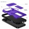 TPU + PC MagSafe-Compatible Case with Sliding Camera Cover and Stand for iPhone 17 Pro Max - Purple