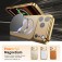 TPU + PC MagSafe-Compatible Case with Glass-Covered Camera Window for iPhone 17 Pro Max - Gold