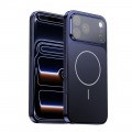 TPU + PC MagSafe-Compatible Case with Glass-Covered Camera Window for iPhone 17 Pro Max - Blue