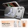TPU + PC MagSafe-Compatible Case with Glass-Covered Camera Window for iPhone 17 Pro Max - Silver
