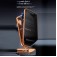 Full-Cover Metal-Frame MagSafe-Compatible Privacy Screen Ring Stand Case for iPhone 17 Pro Max - Black