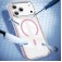 Clear Acrylic + TPU Hybrid Magnetic Case for iPhone 17 Pro Max - Pink