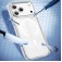 Clear Acrylic + TPU Hybrid Magnetic Case for iPhone 17 Pro Max - White