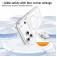Clear Acrylic + TPU Hybrid Magnetic Case for iPhone 17 Pro Max - White