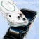 Clear Acrylic + TPU Hybrid Magnetic Case for iPhone 17 Pro Max - Mint Green