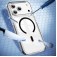 Clear Acrylic + TPU Hybrid Magnetic Case for iPhone 17 Pro Max - Black