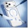 Clear Acrylic + TPU Hybrid Magnetic Case for iPhone 17 Pro Max - Blue