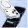 Clear Acrylic + TPU Hybrid Magnetic Case for iPhone 17 Pro Max - Blue