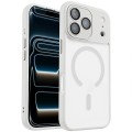 Soft-Touch Frosted PC + TPU Magnetic Case with Lens Film for iPhone 17 Pro Max - White