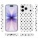 Dot-Pattern TPU Full-Coverage Case for iPhone 17 Pro Max - White