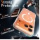 Clear Glitter PC + TPU Hybrid Magnetic Case for iPhone 17 Pro Max - Transparent