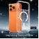 Clear Glitter PC + TPU Hybrid Magnetic Case for iPhone 17 Pro Max - Transparent