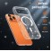 Clear Glitter PC + TPU Hybrid Magnetic Case for iPhone 17 Pro Max - Transparent