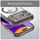 Clear PC + TPU Hybrid Shockproof MagSafe-Compatible Case with Air-Cushion Corners for iPhone 17 Pro Max - Transparent Black