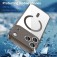 Clear PC + TPU Hybrid Shockproof MagSafe-Compatible Case with Air-Cushion Corners for iPhone 17 Pro Max - Transparent Black