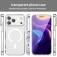 Clear PC + TPU Hybrid Shockproof MagSafe-Compatible Case with Air-Cushion Corners for iPhone 17 Pro Max - Transparent