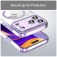 Clear PC + TPU Hybrid Shockproof MagSafe-Compatible Case with Air-Cushion Corners for iPhone 17 Pro Max - Transparent Purple