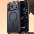 Leather-Texture PC + TPU Magnetic Case for iPhone 17 Pro Max - Black