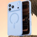 Leather-Texture PC + TPU Magnetic Case for iPhone 17 Pro Max - Sky Blue
