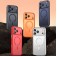 Leather-Texture PC + TPU Magnetic Case for iPhone 17 Pro Max - Orange