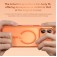 Leather-Texture PC + TPU Magnetic Case for iPhone 17 Pro Max - Orange