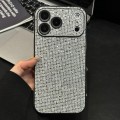 Acrylic Rhinestone Full-Coverage Case for iPhone 17 Pro Max - Silver