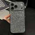 Acrylic Rhinestone Full-Coverage Case for iPhone 17 Pro Max - Silver Grey