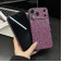 Acrylic Rhinestone Full-Coverage Case for iPhone 17 Pro Max - Silver Grey
