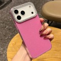 Glitter & Rhinestone TPU-Edge Hard-Back Case for iPhone 17 Pro Max - Rose Red