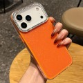 Glitter & Rhinestone TPU-Edge Hard-Back Case for iPhone 17 Pro Max - Orange