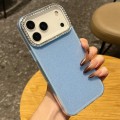 Glitter & Rhinestone TPU-Edge Hard-Back Case for iPhone 17 Pro Max - Blue