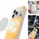 Neon Gradient Acrylic + TPU Magnetic Case for iPhone 17 Pro Max - Gold