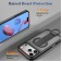 Soft-Touch Magnetic Shockproof Case with D-Ring Grip Stand for iPhone 17 Pro Max - Black