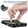 Soft-Touch Magnetic Shockproof Case with D-Ring Grip Stand for iPhone 17 Pro Max - Black