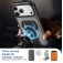 Soft-Touch Magnetic Shockproof Case with D-Ring Grip Stand for iPhone 17 Pro Max - Black