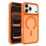 PC + TPU Hybrid Magnetic Shockproof Case for iPhone 17 Pro Max - Orange
